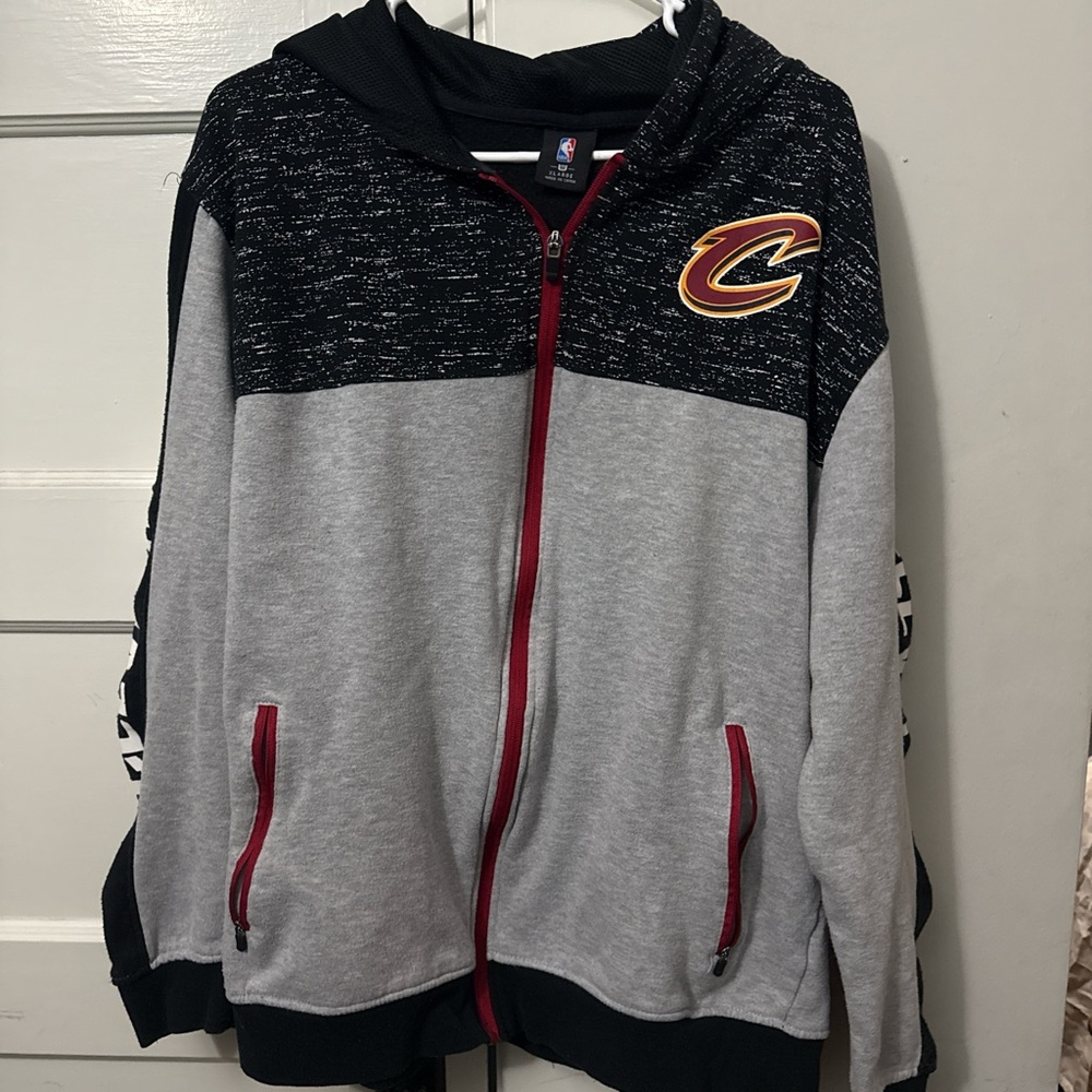 NBA Kids Black and Gray Zip-Up Jacket